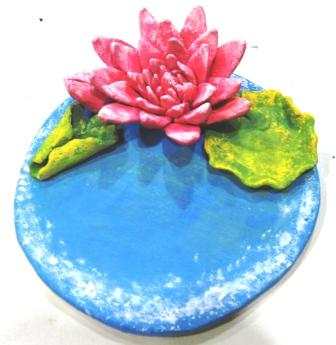 World of Colours Creative Craft Ceramic Painting - Lotus