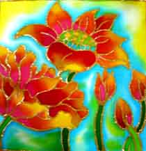 Batik Art - Batik Craft, Flower