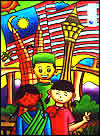 World of Colours Art Programme- Malaysia, Merdeka, People, Flag,  